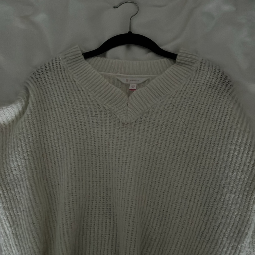 Oversized white knit sweater - Picture 4 of 4
